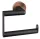 BEMETA LARISSA fali WC-papírtartó, 138x118x72mm, fekete/matt réz (WS017BC)