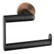 BEMETA LARISSA fali WC-papírtartó, 138x118x72mm, fekete/matt réz (WS017BC)