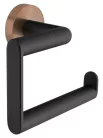 BEMETA LARISSA fali WC-papírtartó, 138x118x72mm, fekete/matt réz (WS017BC)