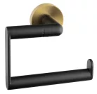 BEMETA LARISSA fali WC-papírtartó, 138x118x72mm, fekete/matt arany (WS017BG)