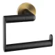 BEMETA LARISSA fali WC-papírtartó, 138x118x72mm, fekete/matt arany (WS017BG)