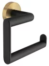 BEMETA LARISSA fali WC-papírtartó, 138x118x72mm, fekete/matt arany (WS017BG)