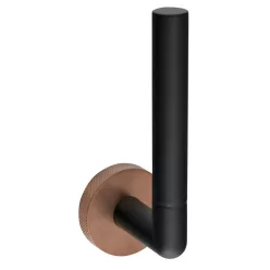   BEMETA LARISSA fali tartalék WC-papírtartó, 54x158x72mm, fekete/matt réz (WS018BC)