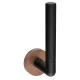 BEMETA LARISSA fali tartalék WC-papírtartó, 54x158x72mm, fekete/matt réz (WS018BC)