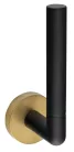 BEMETA LARISSA fali tartalék WC-papírtartó, 54x158x72mm, fekete/matt arany (WS018BG)