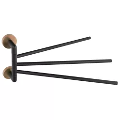   BEMETA  LARISSA fali törölközőtartó, 54x193x416mm, fekete/matt réz (WS022BC)