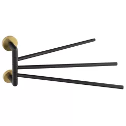   BEMETA  LARISSA fali törölközőtartó, 54x193x416mm, fekete/matt arany (WS022BG)