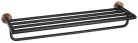 BEMETA  LARISSA fali törölközőtartó, 654x107x214mm, fekete/matt réz (WS029BC)
