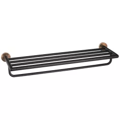   BEMETA  LARISSA fali törölközőtartó, 654x107x214mm, fekete/matt réz (WS029BC)