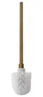 BEMETA RETRO WC kefetartó, fehér kefével, 110x360x145mm, bronz (144113017) (XJ301)