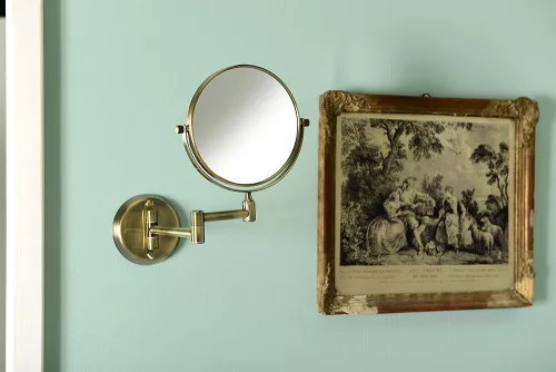 BEMETA RETRO Kozmetikai tükör, 184x200x412mm, átm:133mm, bronz (106101697) (XP012)