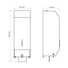 BEMETA szappanadagoló, 1100 ml, rozsdamentes acél, matt (105109415) (XP122)
