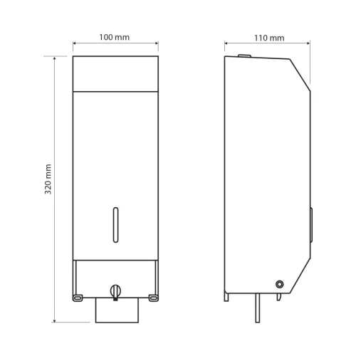 BEMETA szappanadagoló, 1100 ml, rozsdamentes acél, matt (105109415) (XP122)