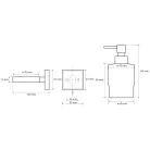BEMETA BETA Szappanadagoló MINI üveg, 70x145x100mm, 200ml, króm (132109102) (XQ101)