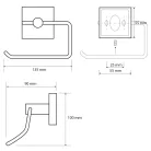 BEMETA BETA WC papírtartó, 135x100x90mm, króm (132112042) (XQ701)