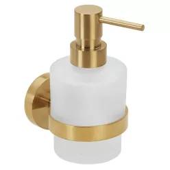   BEMETA SABLO fali szappanadagoló, 200ml, 75x145x100, matt arany (160109102) (XR103GB)