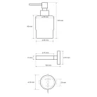 BEMETA OMEGA Szappanadagoló, MINI üveg, 75x145x100mm, 200ml, króm (104109102) (XR103)