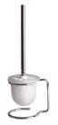 BEMETA OMEGA Álló WC kefetartó, üveg, fehér kefe, 110x400x130mm, króm (104113102) (XR302)