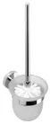 BEMETA OMEGA Fali WC kefetartó, üveg, fehér kefe, 95x370x140mm, króm (104113012) (XR303)