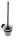 BEMETA DARK WC kefetartó, üveg, 95x370x140mm, fekete (104113010) (XR303B)