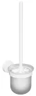 BEMETA WHITE WC kefetartó, fehér kefével, 95x370x140mm, fehér (104113014) (XR303W)