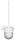 BEMETA WHITE WC kefetartó, fehér kefével, 95x370x140mm, fehér (104113014) (XR303W)