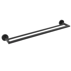   BEMETA DARK Dupla törölközőtartó, 655x55x110mm, fekete (104204050) (XR401B)