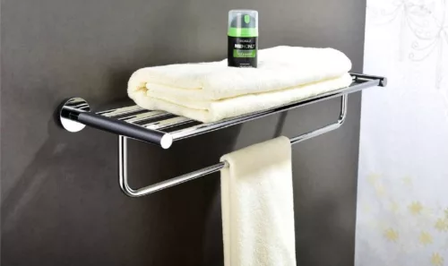 BEMETA OMEGA Törölközőtartó polc, 655x110x200mm, króm (104105072) (XR415)