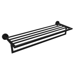   BEMETA DARK Törölközőtartó polc, 550x120x265mm, fekete (104219070) (XR421B)