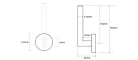 BEMETA OMEGA Tartalék WC papírtartó, 55x165x65mm, króm (104112032) (XR701)