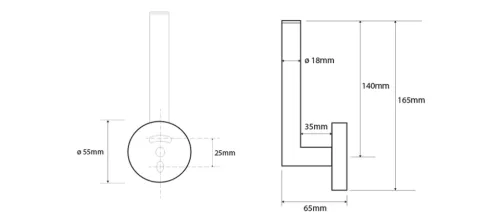 BEMETA OMEGA Tartalék WC papírtartó, 55x165x65mm, króm (104112032) (XR701)