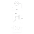 BEMETA SABLO fali WC-papírtartó, 140x95x90mm, matt arany (160112042) (XR704GB)