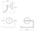 BEMETA OMEGA WC papírtartó, balos, 140x95x90mm, króm (104112042) (XR704)