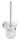 BEMETA NEO Fali WC kefetartó, üveg, fehér kefe, 115x360x130mm, inox/matt (104113015) (XS301)