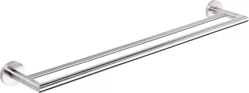 BEMETA NEO Dupla törölközőtartó, 655x55x125mm, inox/matt (104204055) (XS403)