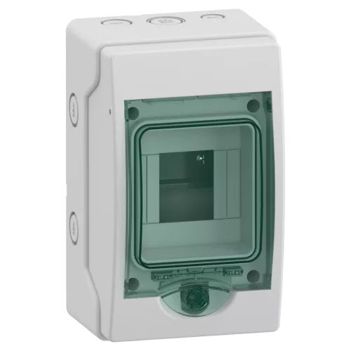 MUREVA (Kaedra) Mini elosztó, átlátszó ajtó, 1x4 modul (13441)