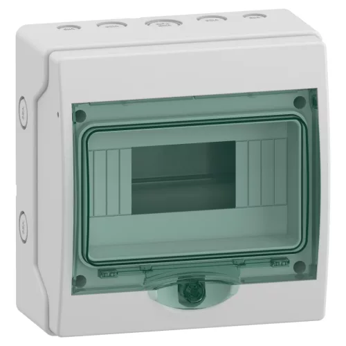 MUREVA (Kaedra) Mini elosztó, átlátszó ajtó, 1x8 modul (13443)