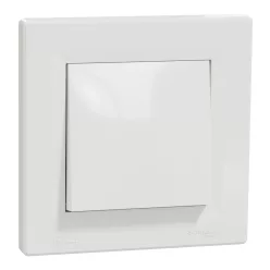   ASFORA Egypólusú kapcsoló - IP44, kerettel, fehér (EPH0100221)