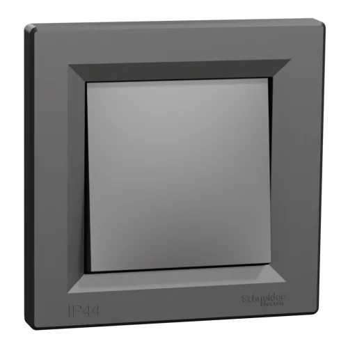 ASFORA Váltókapcsoló - IP44, kerettel, antracit (EPH0400471)