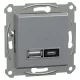 ASFORA Dupla USB töltő, A+C, 21W, acél (EPH2700562)