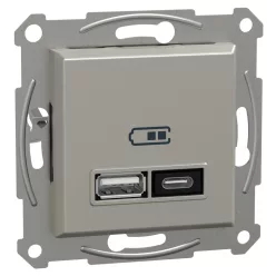 ASFORA Dupla USB töltő, A+C, 21W, bronz (EPH2700569)