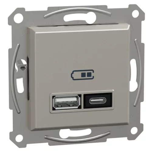 ASFORA Dupla USB töltő, A+C, 21W, bronz (EPH2700569)