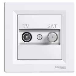 ASFORA TV/SAT aljzat, végzáró, 1 dB, fehér (EPH3400121)