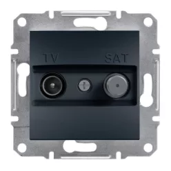   ASFORA TV/SAT aljzat, végzáró, 1 dB, antracit (EPH3400171)