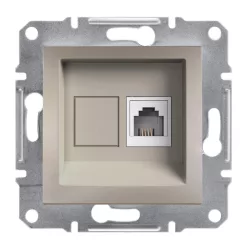 ASFORA 1xRJ11 telefon aljzat, bronz (EPH4100169)