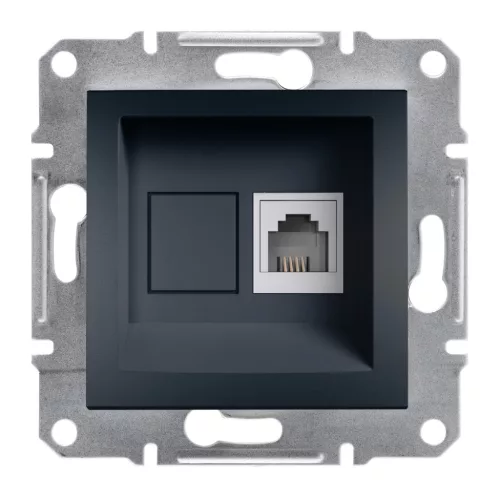ASFORA 1xRJ11 telefon aljzat, antracit (EPH4100171)