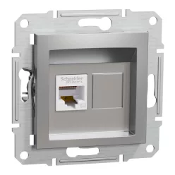 ASFORA 1xRJ45 Cat5e UTP aljzat, alumínium (EPH4300161)