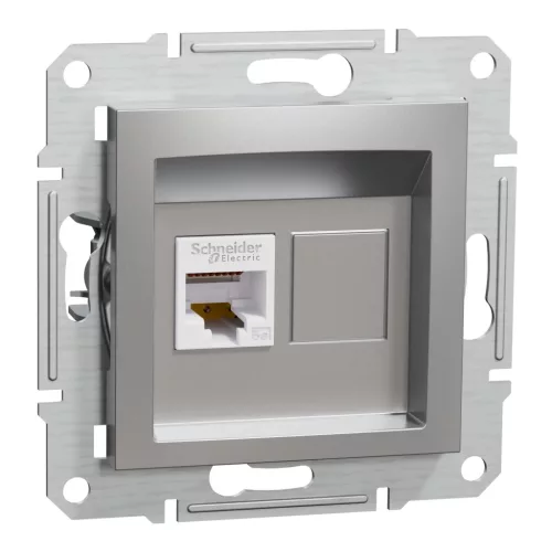 ASFORA 1xRJ45 Cat5e UTP aljzat, alumínium (EPH4300161)
