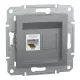 ASFORA 1xRJ45 Cat5e UTP aljzat, acél (EPH4300162)