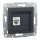 ASFORA 1xRJ45 Cat5e UTP aljzat, antracit (EPH4300171)